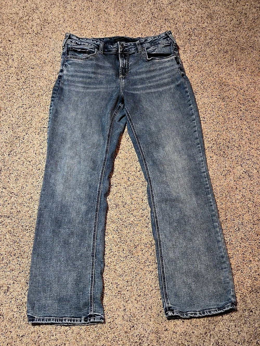 Silver Jeans Co. Suki Slim Boot. Slim Boot Jeans Waist 34/L33 Blue